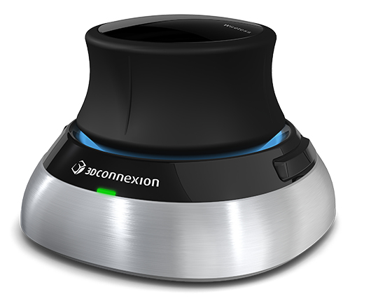 3Dconnexion SpaceMouse Wireless RF draadloos + USB 6DoF Zwart, Zilver muis