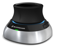 3Dconnexion SpaceMouse Wireless RF draadloos + USB 6DoF Zwart, Zilver muis