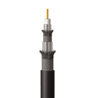 C2G 1000ft RG6/U Quad Shield In Wall Coaxial Cable 304.8m Black coaxial cable
