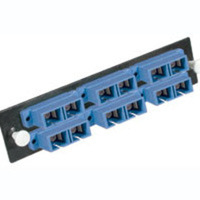 C2G Q-Series™ 12-Strand, SC Duplex, PB Insert, MM/SM, SC Adapter Panel Blue cable interface/gender adapter