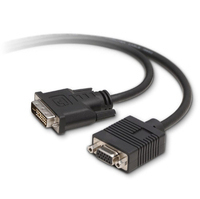 Belkin F2E0162-03-SV 0.9m VGA (D-Sub) DVI-I Black video cable adapter
