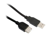 Belkin F3U134B16 4.8m USB A USB A Male Female Black USB cable