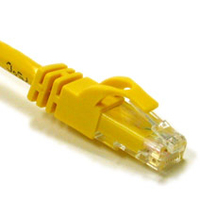 C2G 125ft Cat6 550MHz Snagless Patch Cable Yellow 37.5m Yellow networking cable