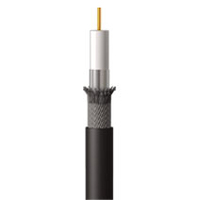C2G RG6/U Dual Shield In Wall Coaxial Cable, Black 1000ft 304.8m Black coaxial cable