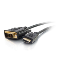 C2G HDMI / DVI-D, 2m 2m HDMI DVI-D Black