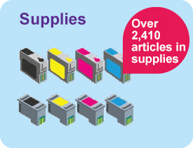 Find ink, laser and toner cartridges for all types of printers and photocopy machines from all brands